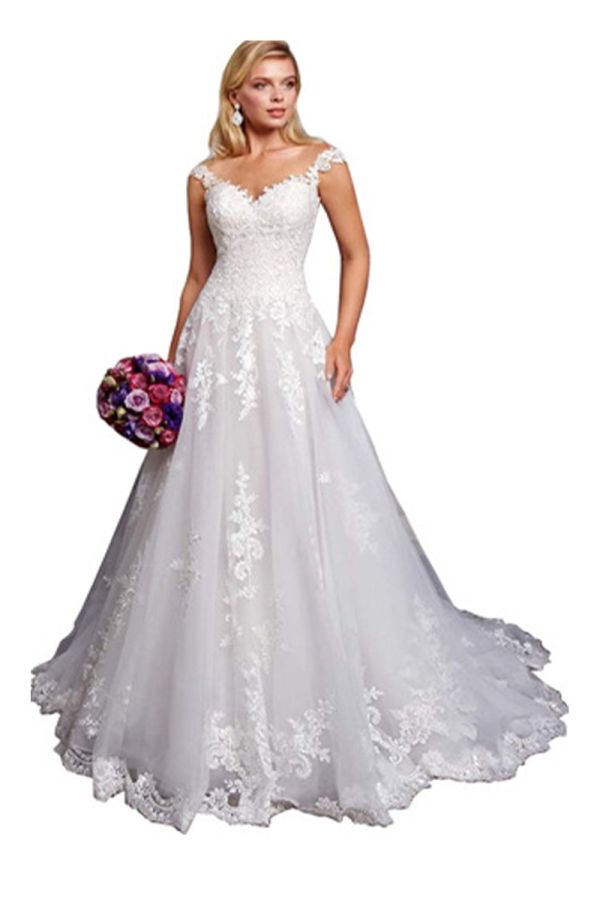 Lace  Ball Gown  Long Train for Formal Events